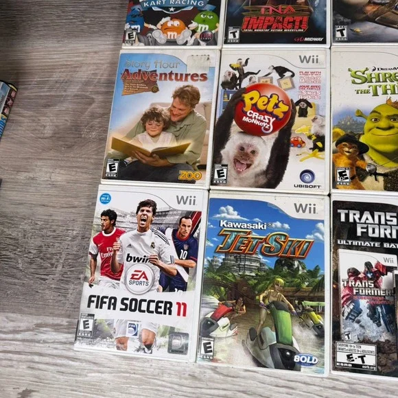 Nintendo Wii Lot‎ Bundle Of 13 Games Tested Family Racing Sports Plans Pets - Picture 2 of 9